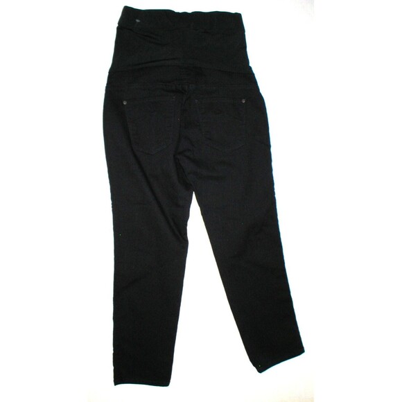 New Womens NWT 185 Designer USA Maternity James Jeans Twiggy Crop Pants 29 Black - Picture 6 of 8